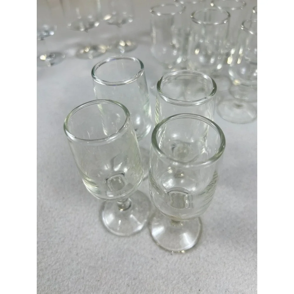 Unbranded Assorted Glassware Set Clear Vintage Elegant Barware Cordial Glasses